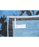 Overdye 6'2'' X 8'1'' Hand-Knotted Wool Rug 6'2'' x 8'1'' (185 X 243) / Blue / Blue