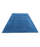 Overdye 5'11'' X 9'9'' Hand-Knotted Wool Rug 5'11'' x 9'9'' (178 X 293) / Blue / Blue