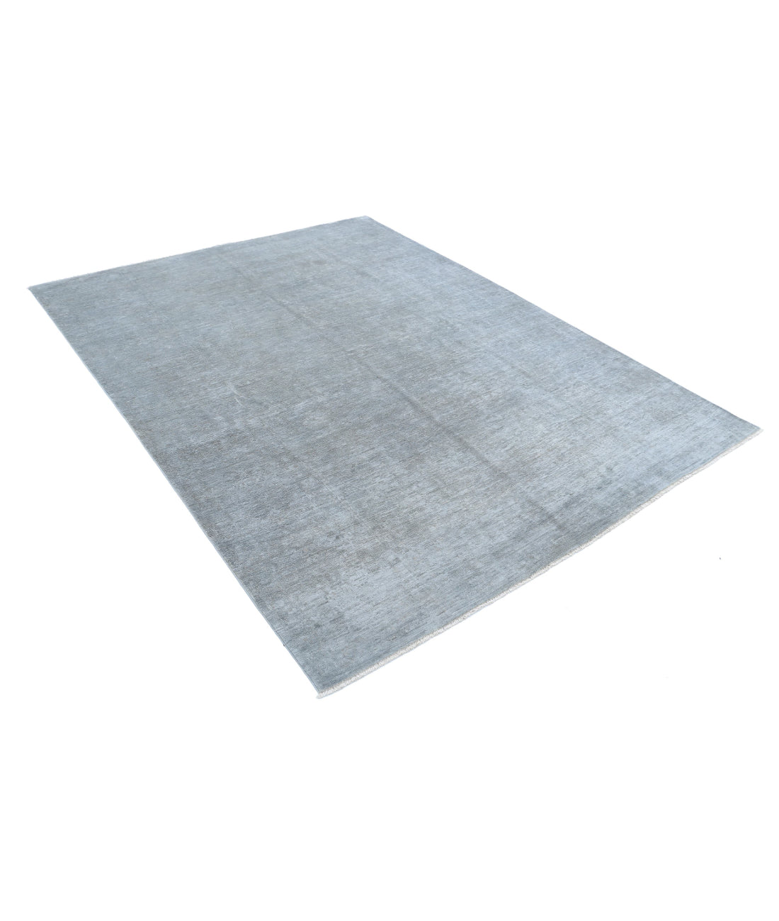 Overdye 6'2'' X 8'1'' Hand-Knotted Wool Rug 6'2'' x 8'1'' (185 X 243) / Grey / Grey