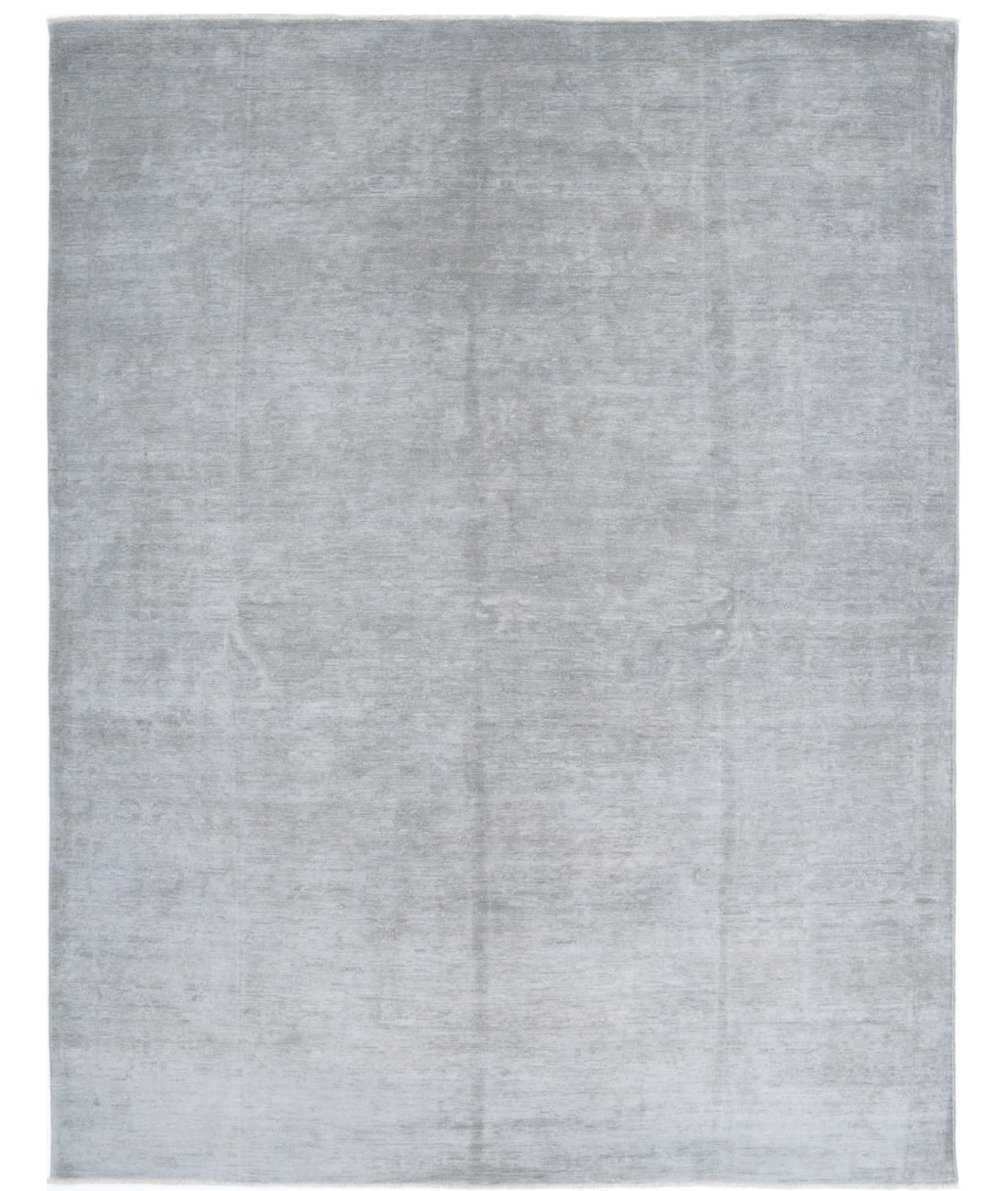 Overdye 6'2'' X 8'1'' Hand-Knotted Wool Rug 6'2'' x 8'1'' (185 X 243) / Grey / Grey