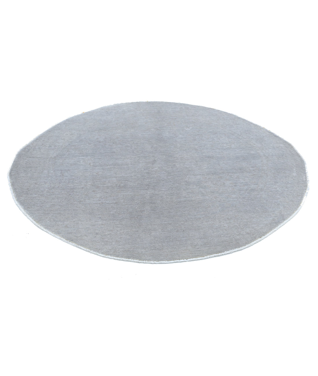 Overdye 6'2'' X 6'0'' Hand-Knotted Wool Rug 6'2'' x 6'0'' (185 X 180) / Grey / Grey