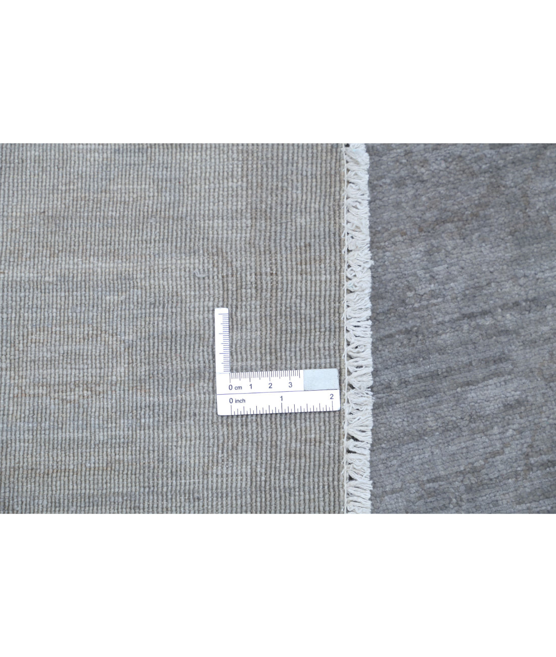 Overdye 6'2'' X 6'0'' Hand-Knotted Wool Rug 6'2'' x 6'0'' (185 X 180) / Grey / Grey