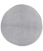 Overdye 6'2'' X 6'0'' Hand-Knotted Wool Rug 6'2'' x 6'0'' (185 X 180) / Grey / Grey