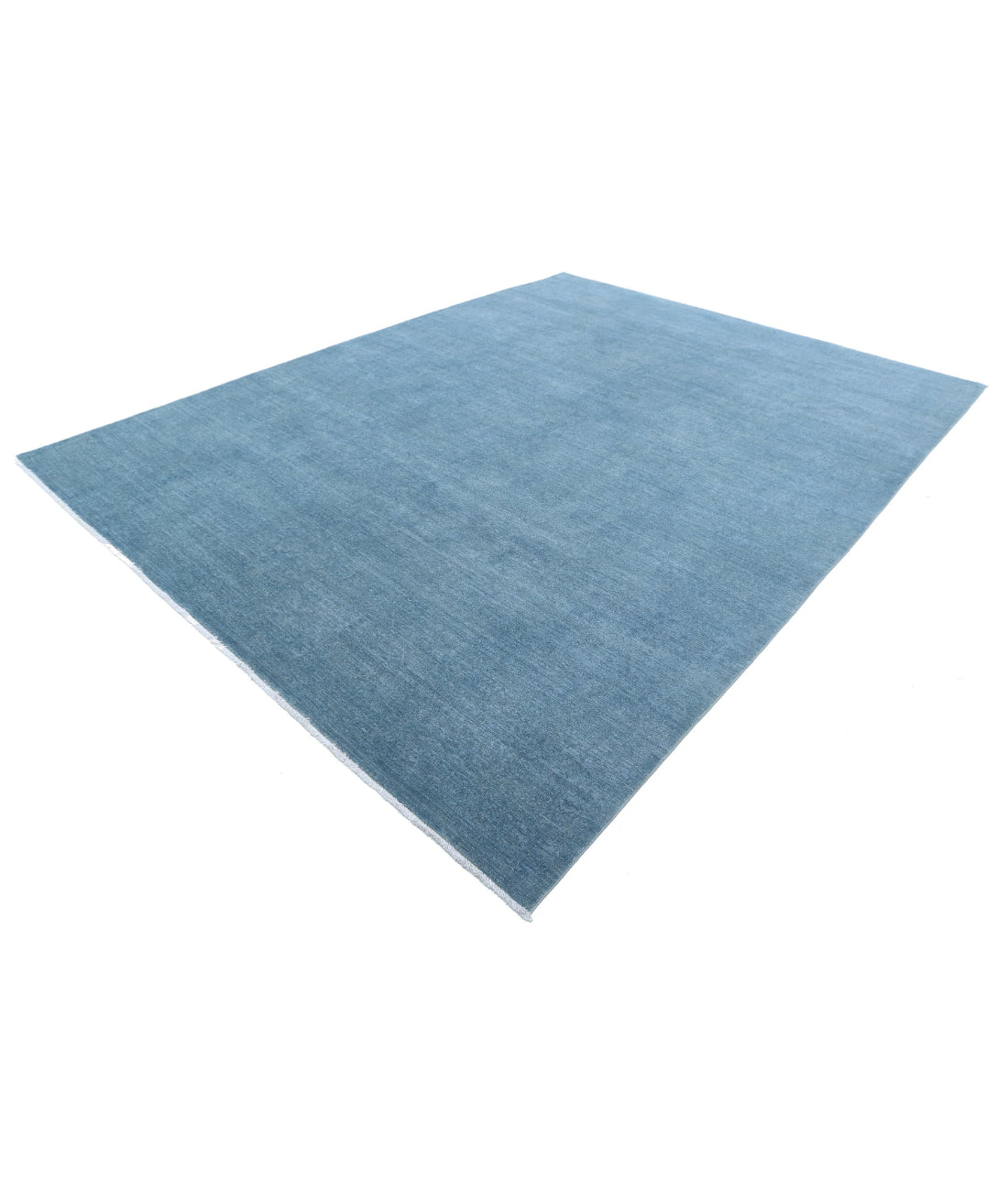 Overdye 8'11'' X 11'9'' Hand-Knotted Wool Rug 8'11'' x 11'9'' (268 X 353) / Blue / Blue