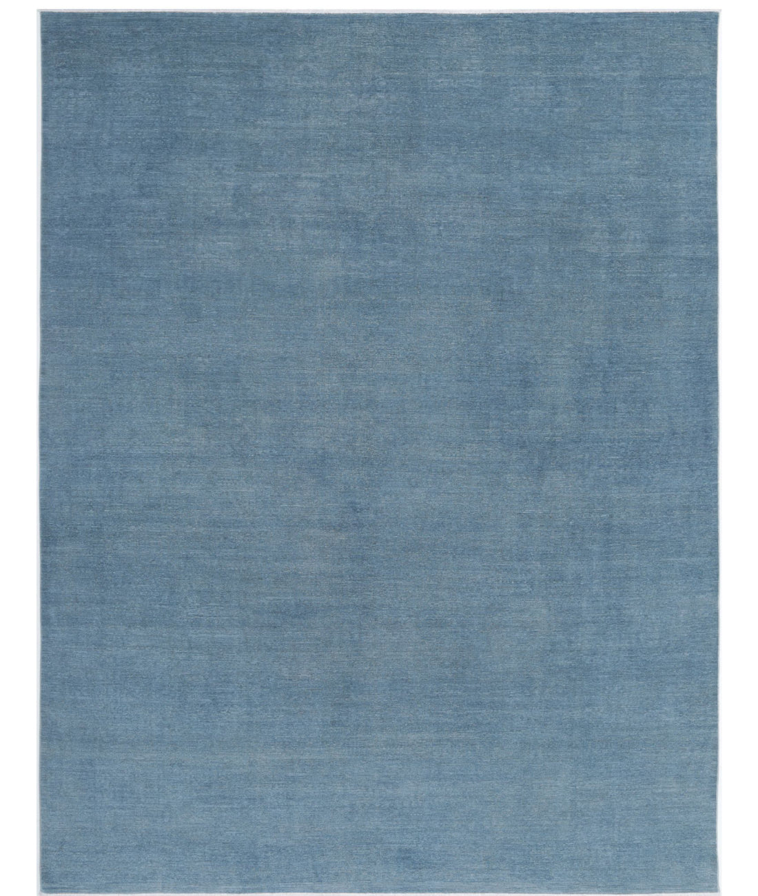 Overdye 8'11'' X 11'9'' Hand-Knotted Wool Rug 8'11'' x 11'9'' (268 X 353) / Blue / Blue