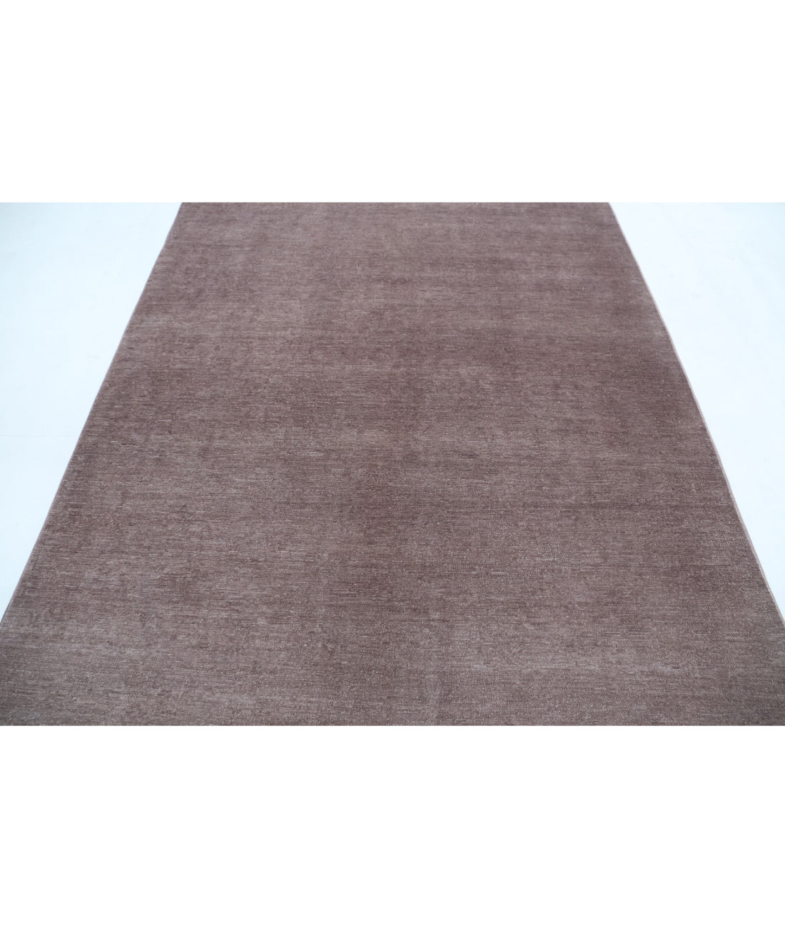 Overdye 6'1'' X 8'4'' Hand-Knotted Wool Rug 6'1'' x 8'4'' (183 X 250) / Taupe / Taupe