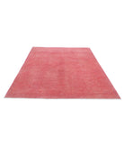 Overdye 6'1'' X 8'8'' Hand-Knotted Wool Rug 6'1'' x 8'8'' (183 X 260) / Pink / Pink