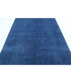 Overdye 6'3'' X 8'8'' Hand-Knotted Wool Rug 6'3'' x 8'8'' (188 X 260) / Blue / Blue