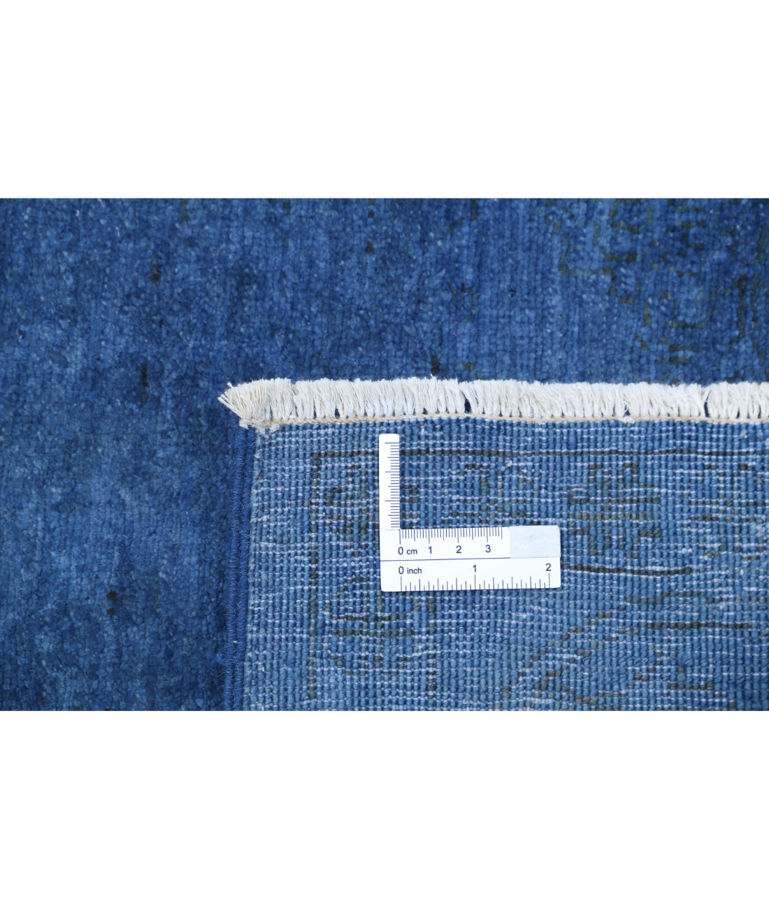 Overdye 6'3'' X 8'8'' Hand-Knotted Wool Rug 6'3'' x 8'8'' (188 X 260) / Blue / Blue