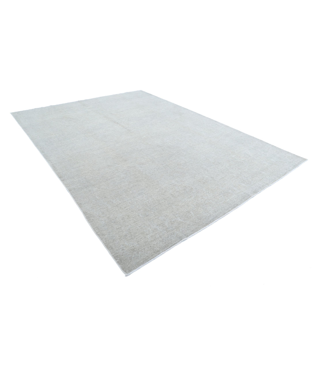 Overdye 8'8'' X 11'9'' Hand-Knotted Wool Rug 8'8'' x 11'9'' (260 X 353) / Grey / N/A