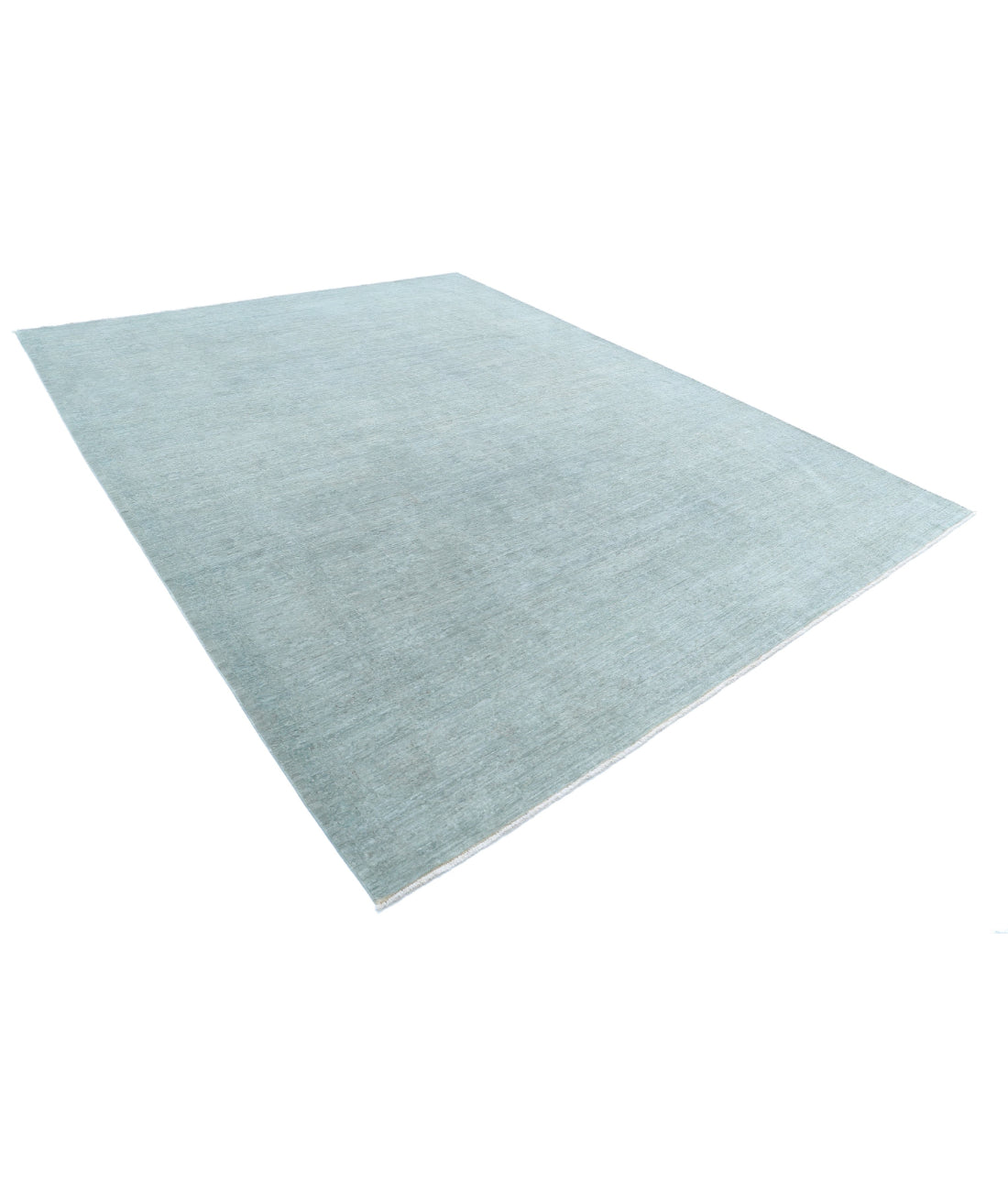 Overdye 9'1'' X 11'10'' Hand-Knotted Wool Rug 9'1'' x 11'10'' (273 X 355) / Grey / N/A