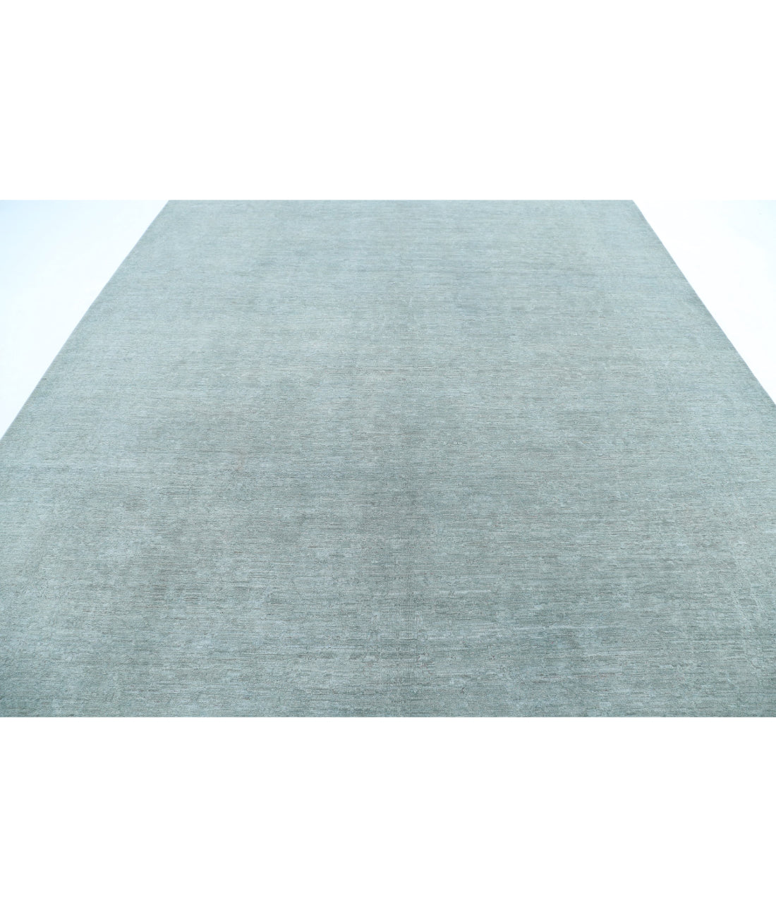 Overdye 9'1'' X 11'10'' Hand-Knotted Wool Rug 9'1'' x 11'10'' (273 X 355) / Grey / N/A