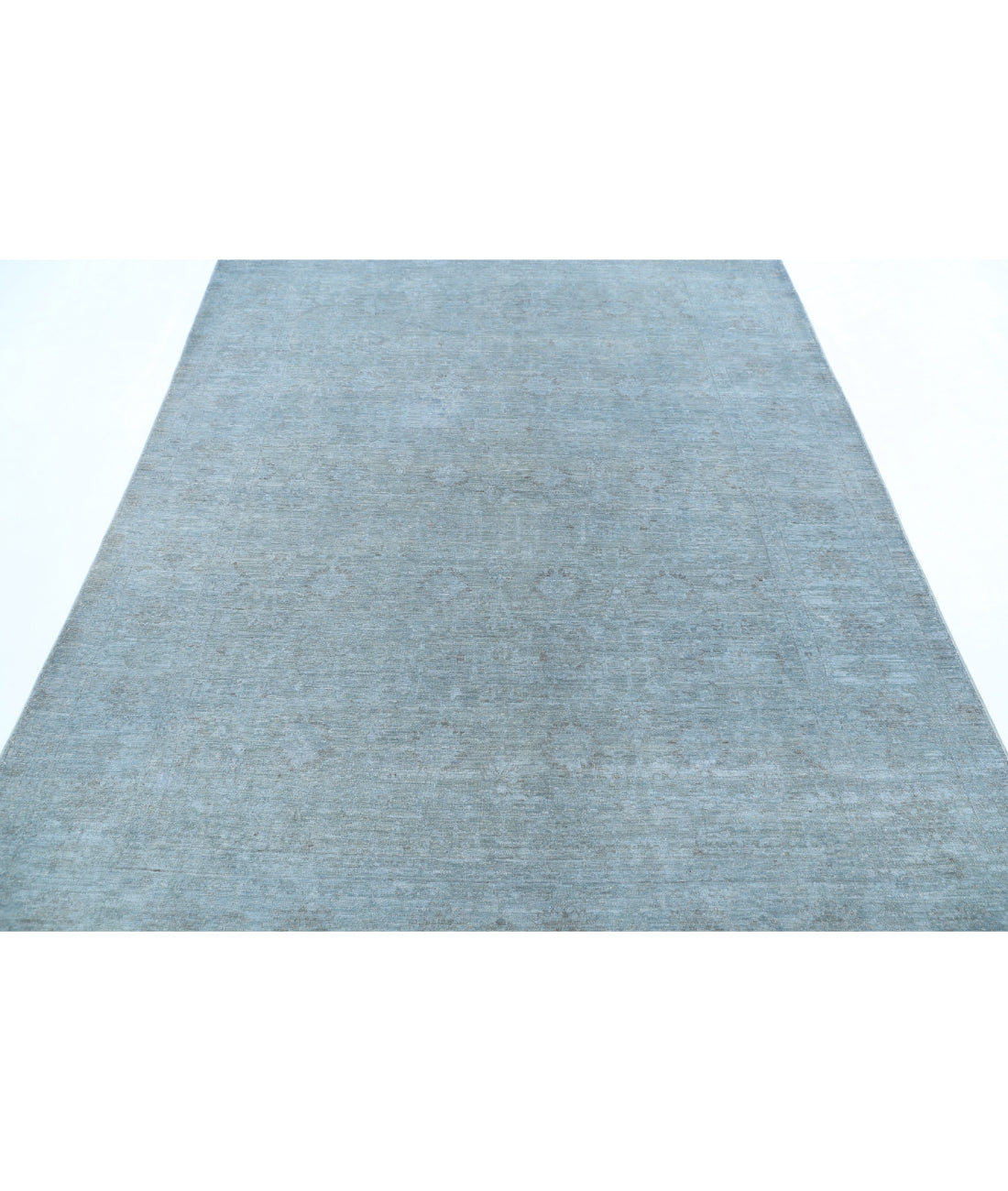 Overdye 6'1'' X 7'11'' Hand-Knotted Wool Rug 6'1'' x 7'11'' (183 X 238) / Grey / N/A