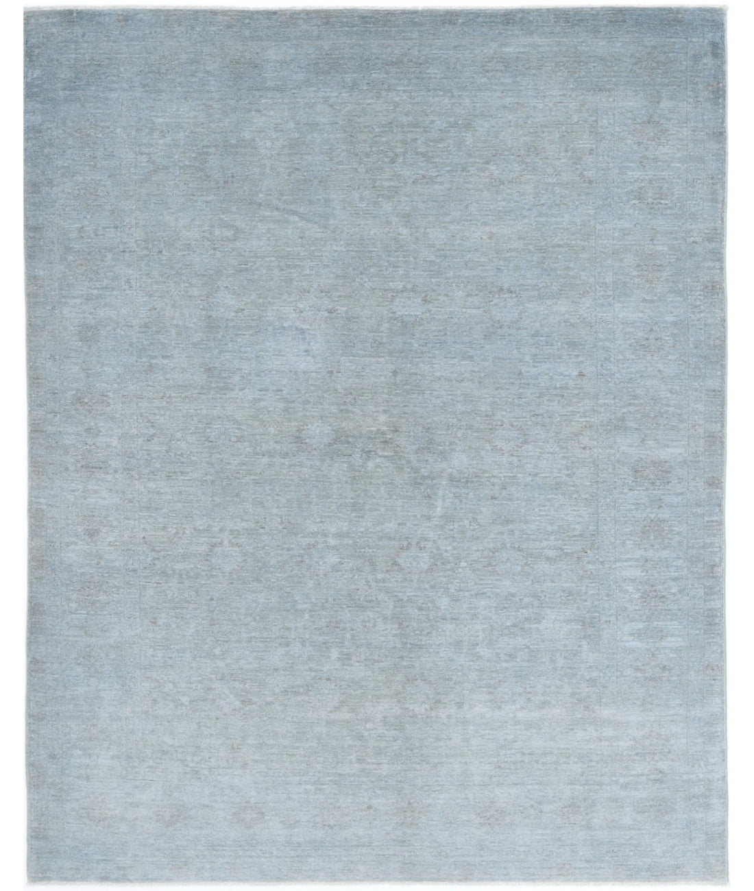 Overdye 6'1'' X 7'11'' Hand-Knotted Wool Rug 6'1'' x 7'11'' (183 X 238) / Grey / N/A