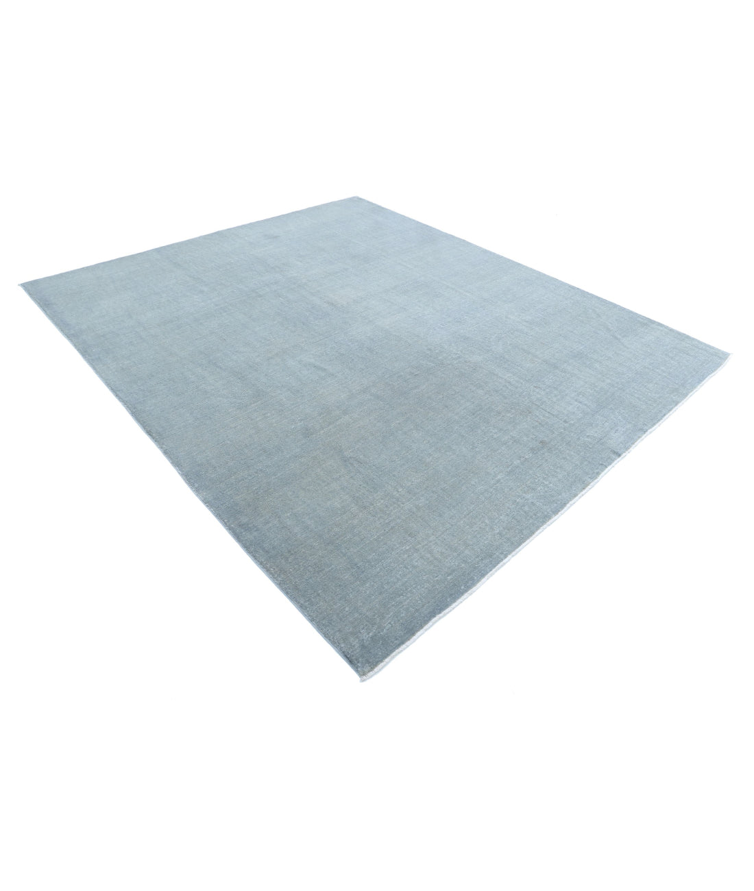 Overdye 7'11'' X 9'2'' Hand-Knotted Wool Rug 7'11'' x 9'2'' (238 X 275) / Grey / Grey