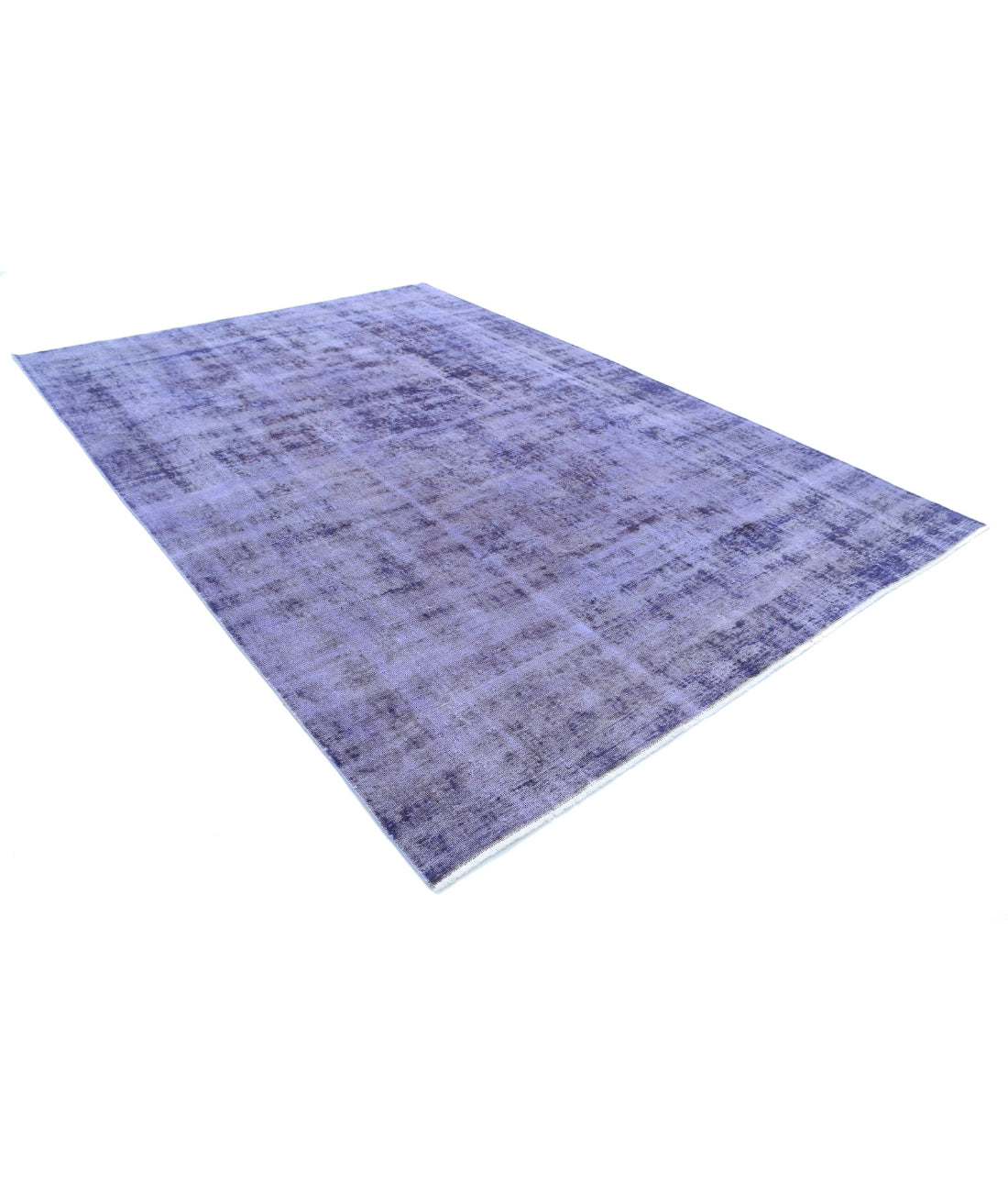 Overdye 7'9'' X 11'2'' Hand-Knotted Wool Rug 7'9'' x 11'2'' (233 X 335) / Purple / Purple