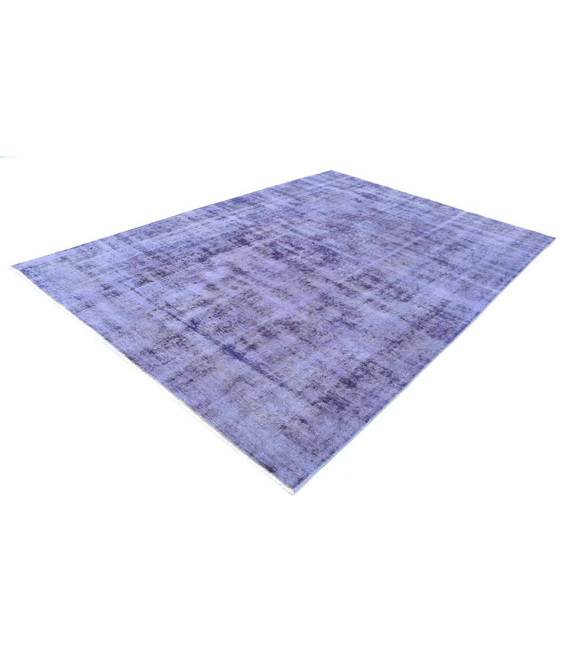 Overdye 7'9'' X 11'2'' Hand-Knotted Wool Rug 7'9'' x 11'2'' (233 X 335) / Purple / Purple