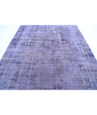 Overdye 7'9'' X 11'2'' Hand-Knotted Wool Rug 7'9'' x 11'2'' (233 X 335) / Purple / Purple