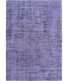 Overdye 7'9'' X 11'2'' Hand-Knotted Wool Rug 7'9'' x 11'2'' (233 X 335) / Purple / Purple