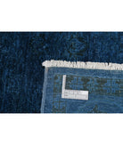 Overdye 5'9'' X 11'9'' Hand-Knotted Wool Rug 5'9'' x 11'9'' (173 X 353) / Blue / Blue