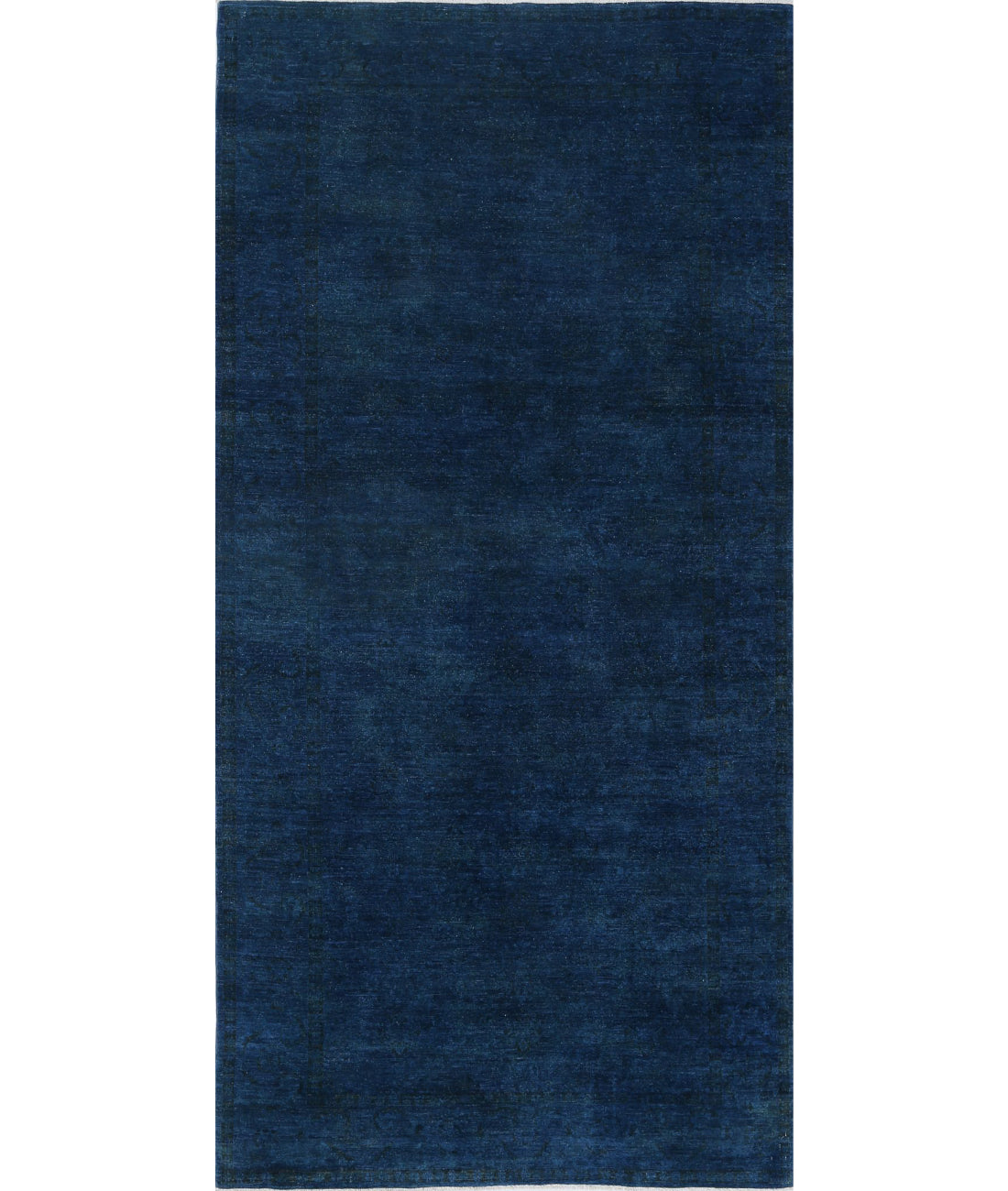 Overdye 5'9'' X 11'9'' Hand-Knotted Wool Rug 5'9'' x 11'9'' (173 X 353) / Blue / Blue