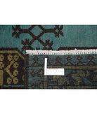 Revival 6'7'' X 9'4'' Hand-Knotted Wool Rug 6'7'' x 9'4'' (198 X 280) / Green / Tan