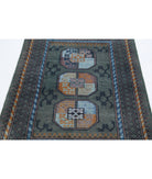 Revival 3'4'' X 4'11'' Hand-Knotted Wool Rug 3'4'' x 4'11'' (100 X 148) / Green / Blue