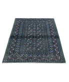 Revival 3'6'' X 4'7'' Hand-Knotted Wool Rug 3'6'' x 4'7'' (105 X 138) / Green / Blue