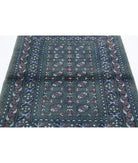 Revival 3'6'' X 4'7'' Hand-Knotted Wool Rug 3'6'' x 4'7'' (105 X 138) / Green / Blue