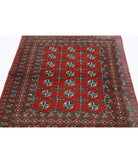 Revival 3'5'' X 4'10'' Hand-Knotted Wool Rug 3'5'' x 4'10'' (103 X 145) / Red / Grey