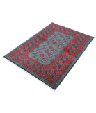 Revival 3'6'' X 4'9'' Hand-Knotted Wool Rug 3'6'' x 4'9'' (105 X 143) / Green / Red