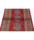 Revival 3'4'' X 4'9'' Hand-Knotted Wool Rug 3'4'' x 4'9'' (100 X 143) / Red / Blue