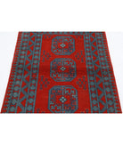 Revival 3'6'' X 4'9'' Hand-Knotted Wool Rug 3'6'' x 4'9'' (105 X 143) / Red / Green