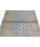 Revival 4'2'' X 5'7'' Hand-Knotted Wool Rug 4'2'' x 5'7'' (125 X 168) / Blue / Gold