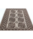 Revival 4'4'' X 6'1'' Hand-Knotted Wool Rug 4'4'' x 6'1'' (130 X 183) / Ivory / Brown