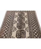 Revival 4'1'' X 5'9'' Hand-Knotted Wool Rug 4'1'' x 5'9'' (123 X 173) / Ivory / Brown