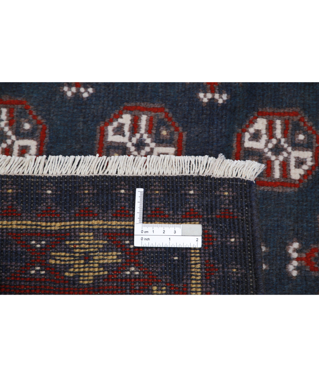 Revival 4'1'' X 5'9'' Hand-Knotted Wool Rug 4'1'' x 5'9'' (123 X 173) / Blue / Red