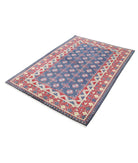 Revival 4'1'' X 5'10'' Hand-Knotted Wool Rug 4'1'' x 5'10'' (123 X 175) / Grey / Red