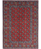 Revival 5'0'' X 6'7'' Hand-Knotted Wool Rug 5'0'' x 6'7'' (150 X 198) / Red / Grey