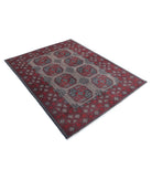 Revival 4'10'' X 6'1'' Hand-Knotted Wool Rug 4'10'' x 6'1'' (145 X 183) / Grey / Red