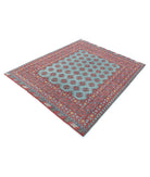 Revival 5'0'' X 6'2'' Hand-Knotted Wool Rug 5'0'' x 6'2'' (150 X 185) / Green / Red