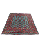 Revival 5'0'' X 6'2'' Hand-Knotted Wool Rug 5'0'' x 6'2'' (150 X 185) / Green / Red