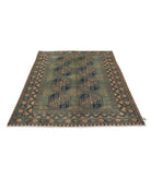 Revival 5'0'' X 6'6'' Hand-Knotted Wool Rug 5'0'' x 6'6'' (150 X 195) / Green / Gold