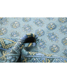 Revival 5'2'' X 6'2'' Hand-Knotted Wool Rug 5'2'' x 6'2'' (155 X 185) / Blue / Gold