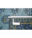 Revival 5'2'' X 6'2'' Hand-Knotted Wool Rug 5'2'' x 6'2'' (155 X 185) / Blue / Gold