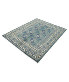 Revival 5'1'' X 6'2'' Hand-Knotted Wool Rug 5'1'' x 6'2'' (153 X 185) / Green / Ivory