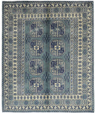 Revival 5'1'' X 6'2'' Hand-Knotted Wool Rug 5'1'' x 6'2'' (153 X 185) / Green / Ivory