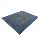 Revival 5'8'' X 7'7'' Hand-Knotted Wool Rug 5'8'' x 7'7'' (170 X 228) / Green / Blue