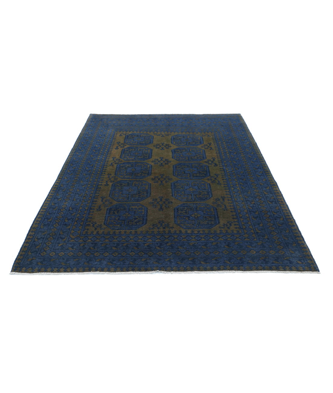 Revival 5'8'' X 7'7'' Hand-Knotted Wool Rug 5'8'' x 7'7'' (170 X 228) / Green / Blue