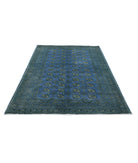 Revival 5'5'' X 7'9'' Hand-Knotted Wool Rug 5'5'' x 7'9'' (163 X 233) / Blue / Grey